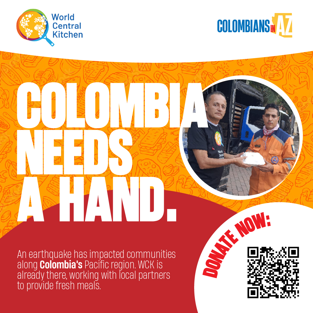 Colombia needs a hand campaign graphic